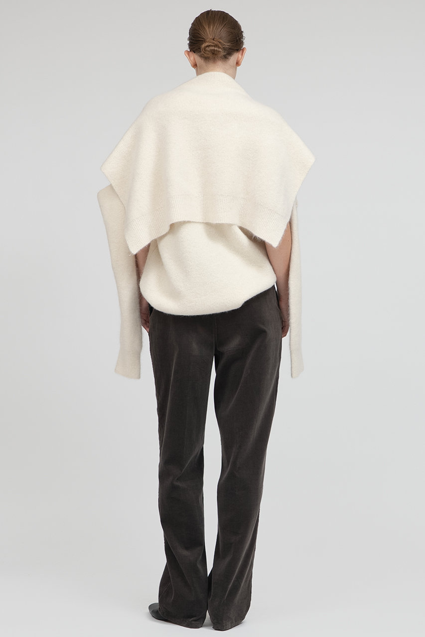 IIROT(イロット)｜フィンクスコットン スラックス/スモーキーグレー の