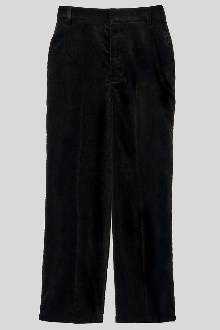 イロット/IIROTのフィンクスコットン スラックス(ブラック/032-025-WP008)