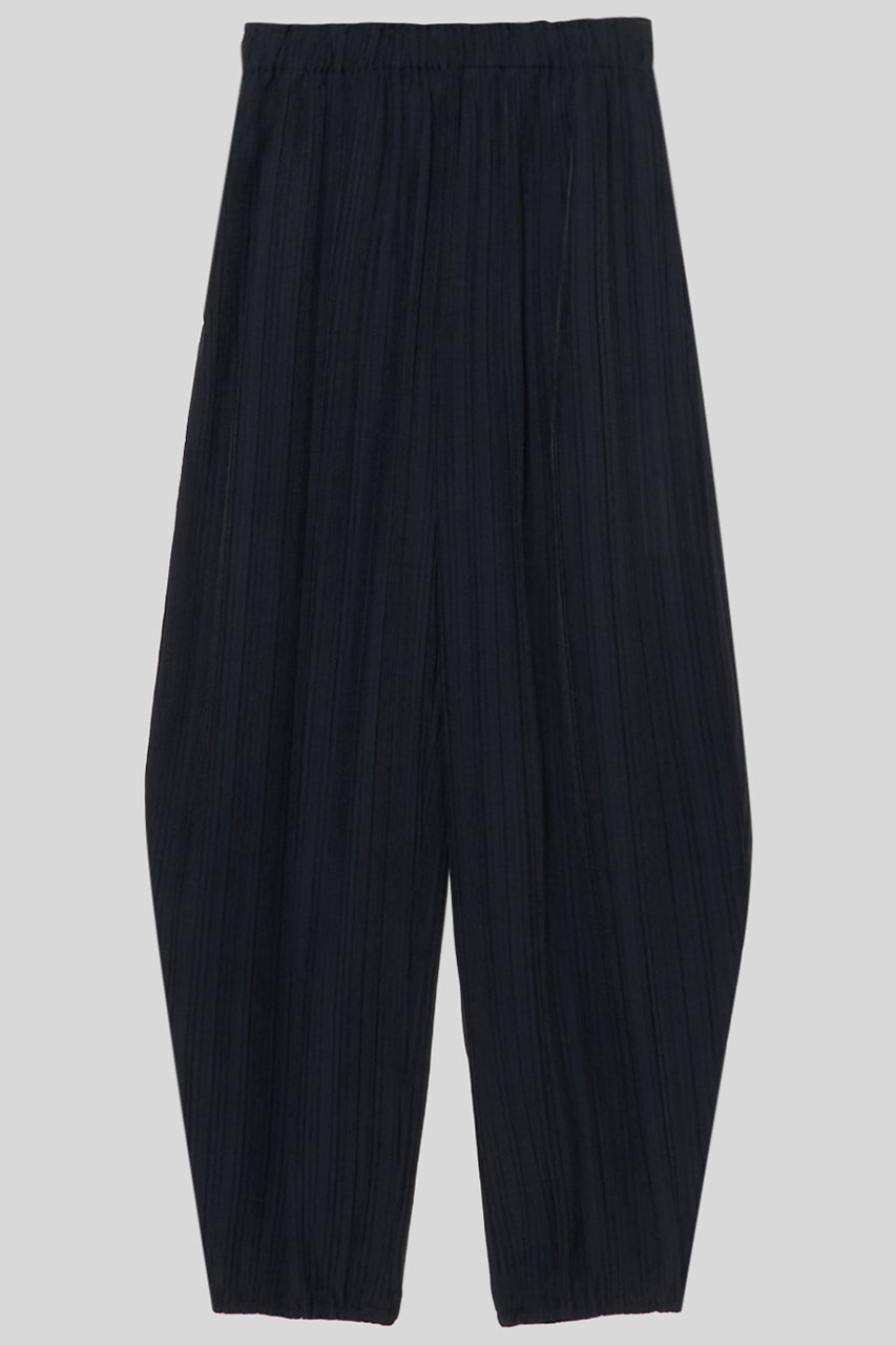 イロット/IIROTの【予約販売】プリーツ　イージー パンツ(ブラック/034-026-WP017)