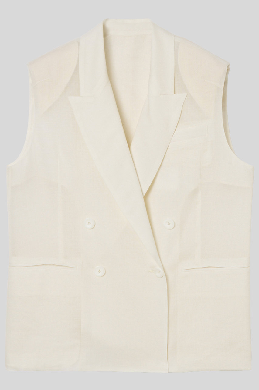 イロット/IIROTの【予約販売】シアー ジレ(ホワイト/034-026-WJ59)