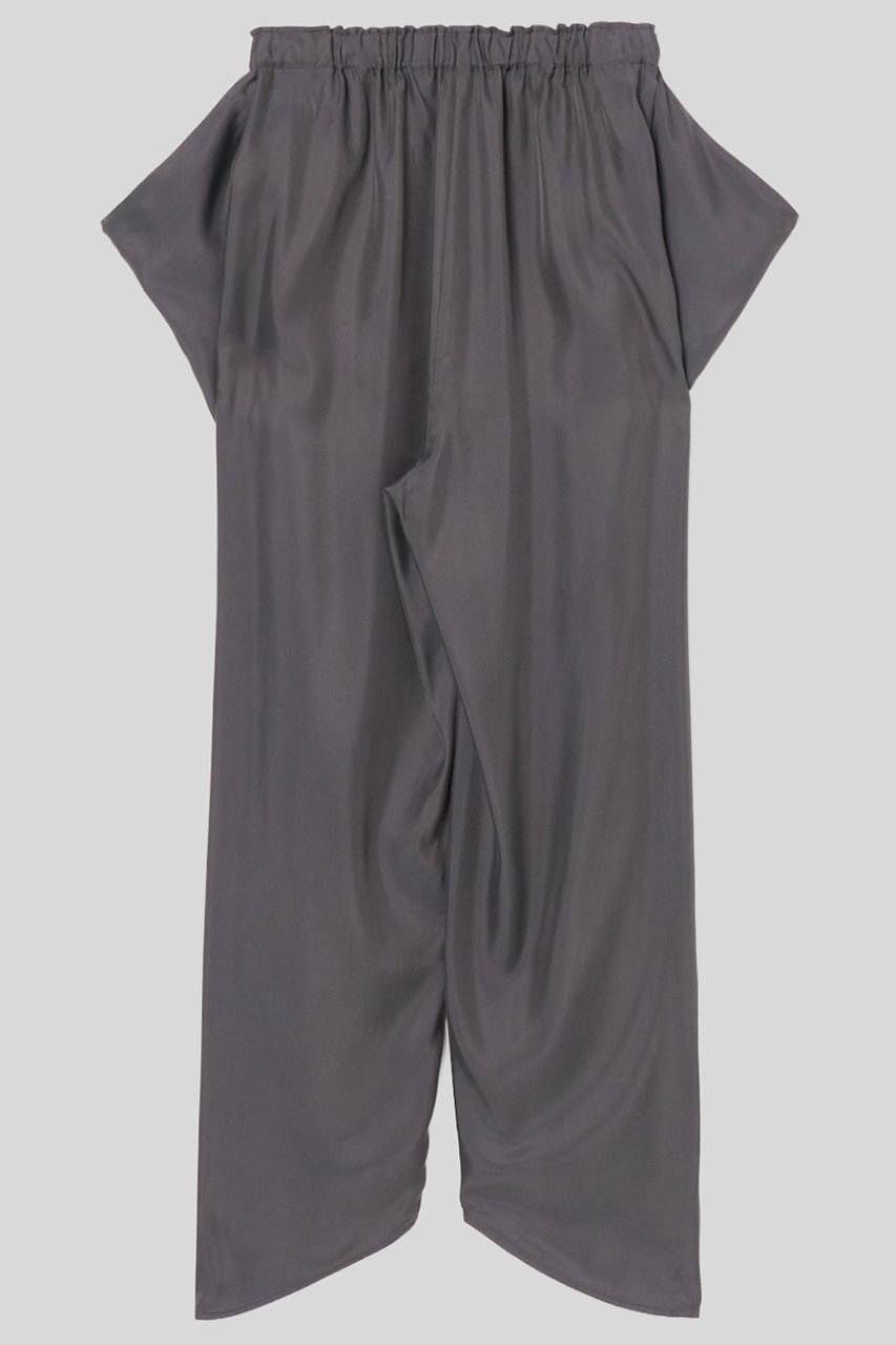 IIROT イロット リブニットパンツ グレー IIROT(イロット)｜chambray ドレープ パンツ/グレー の通販｜ELLESHOP