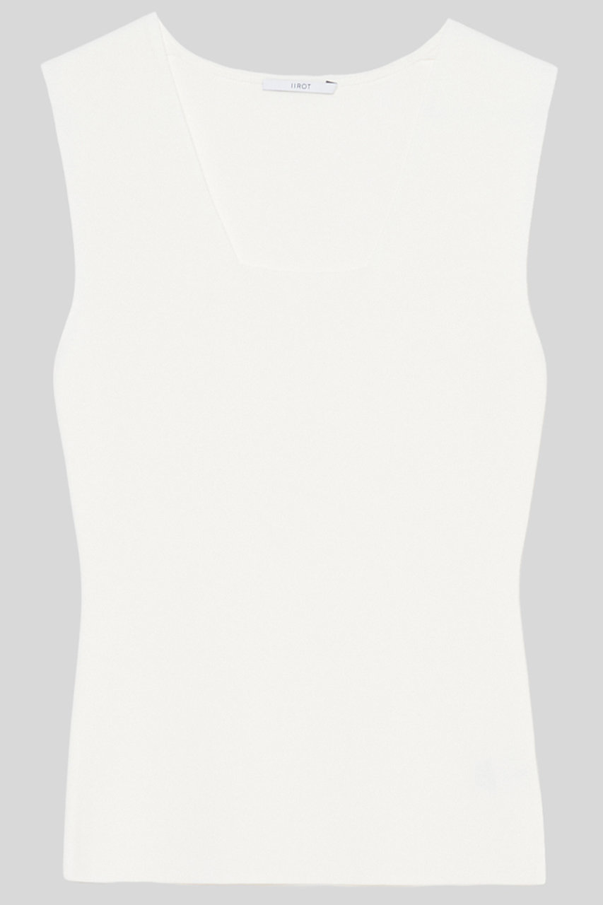 イロット/IIROTの【予約販売】スクエア ニット(ホワイト/034-026-KT026)