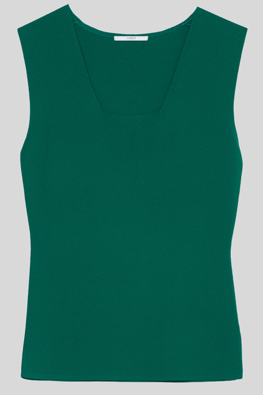 イロット/IIROTの【予約販売】スクエア ニット(グリーン/034-026-KT026)