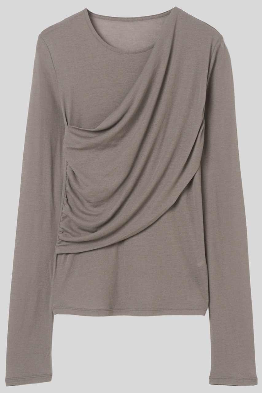 イロット/IIROTの【予約販売】skin touch ロング スリーブ(ペールグレー/033-026-CT018)