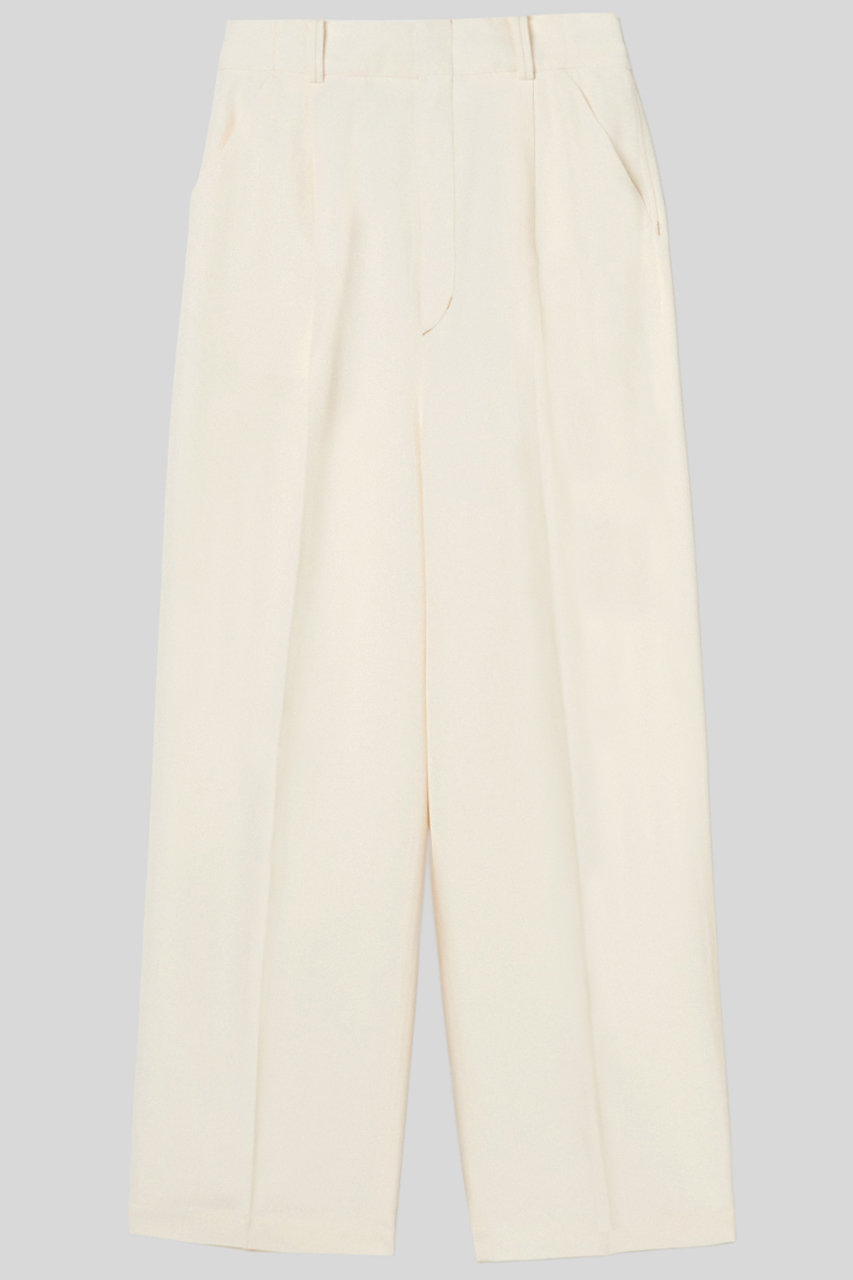 イロット/IIROTのAcetate polyester パンツ(ホワイト/033-026-WP005)