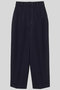 Acetate polyester パンツ イロット/IIROT ネイビー
