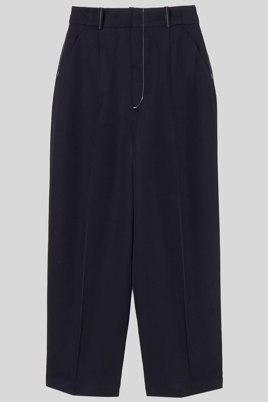 イロット/IIROTのAcetate polyester パンツ(ネイビー/033-026-WP005)