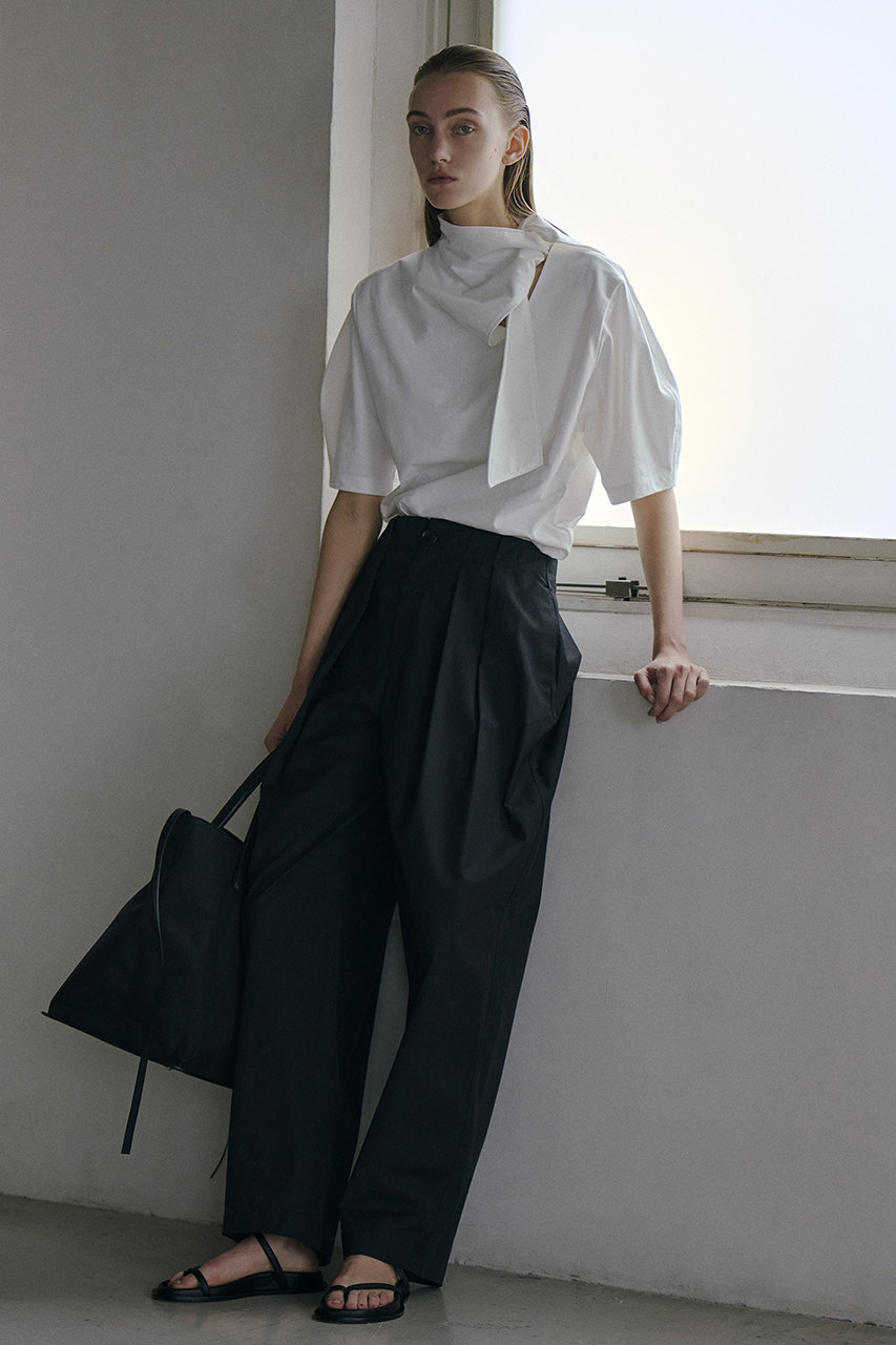 iirot イロット　コットンブラウス　vネック IIROT(イロット)｜pure organic cotton ブラウス/ホワイト の通販