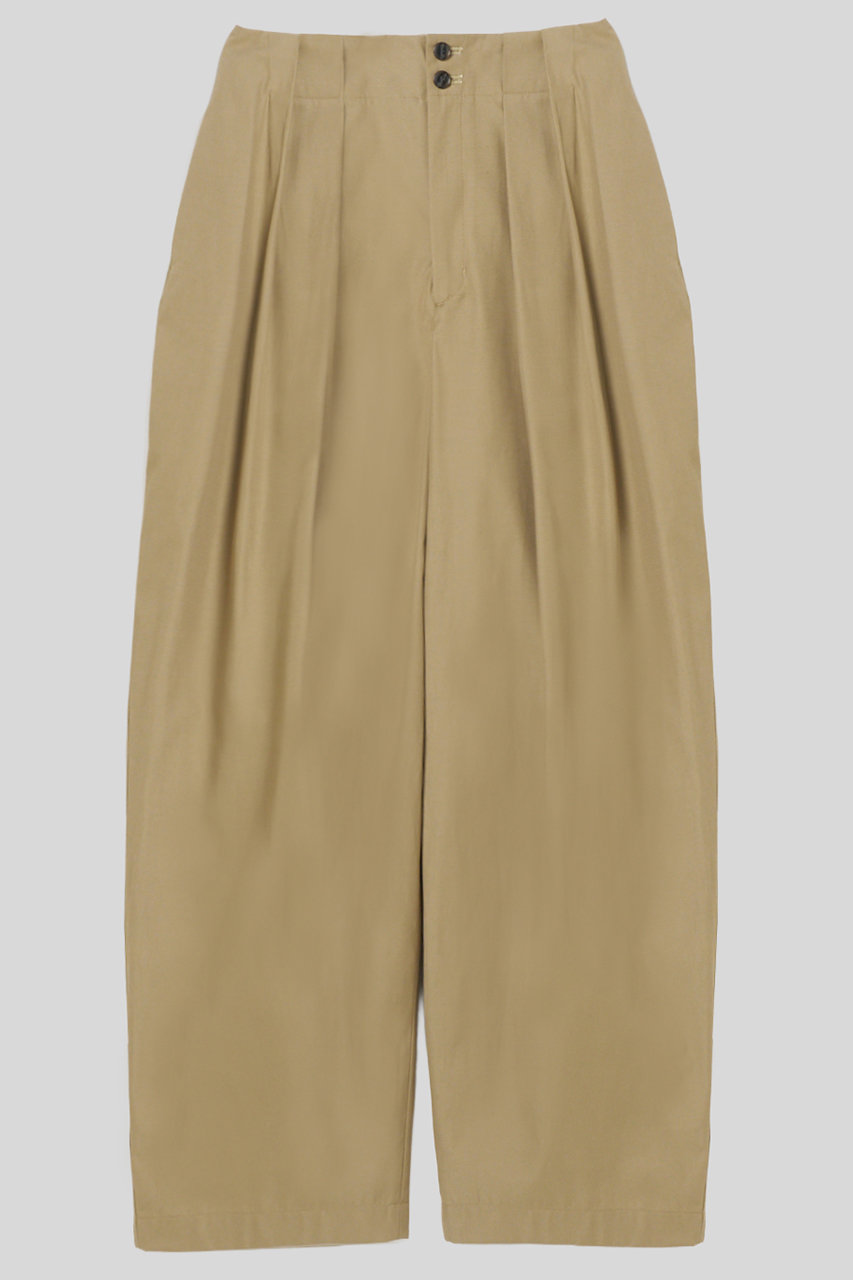 organic cotton tuck パンツ