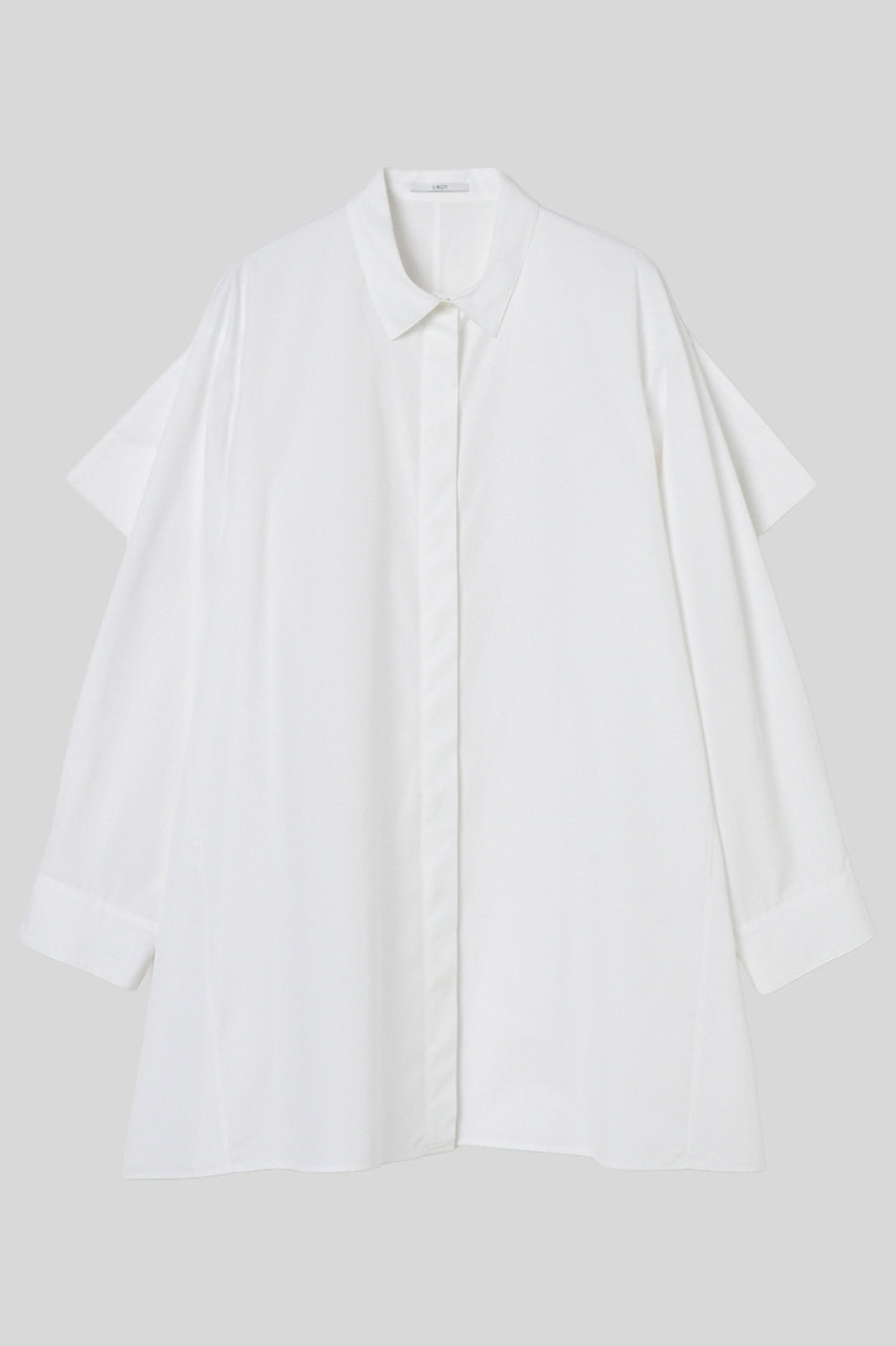 イロット/IIROTのcotton variation シャツ(ホワイト/033-026-WSH62)