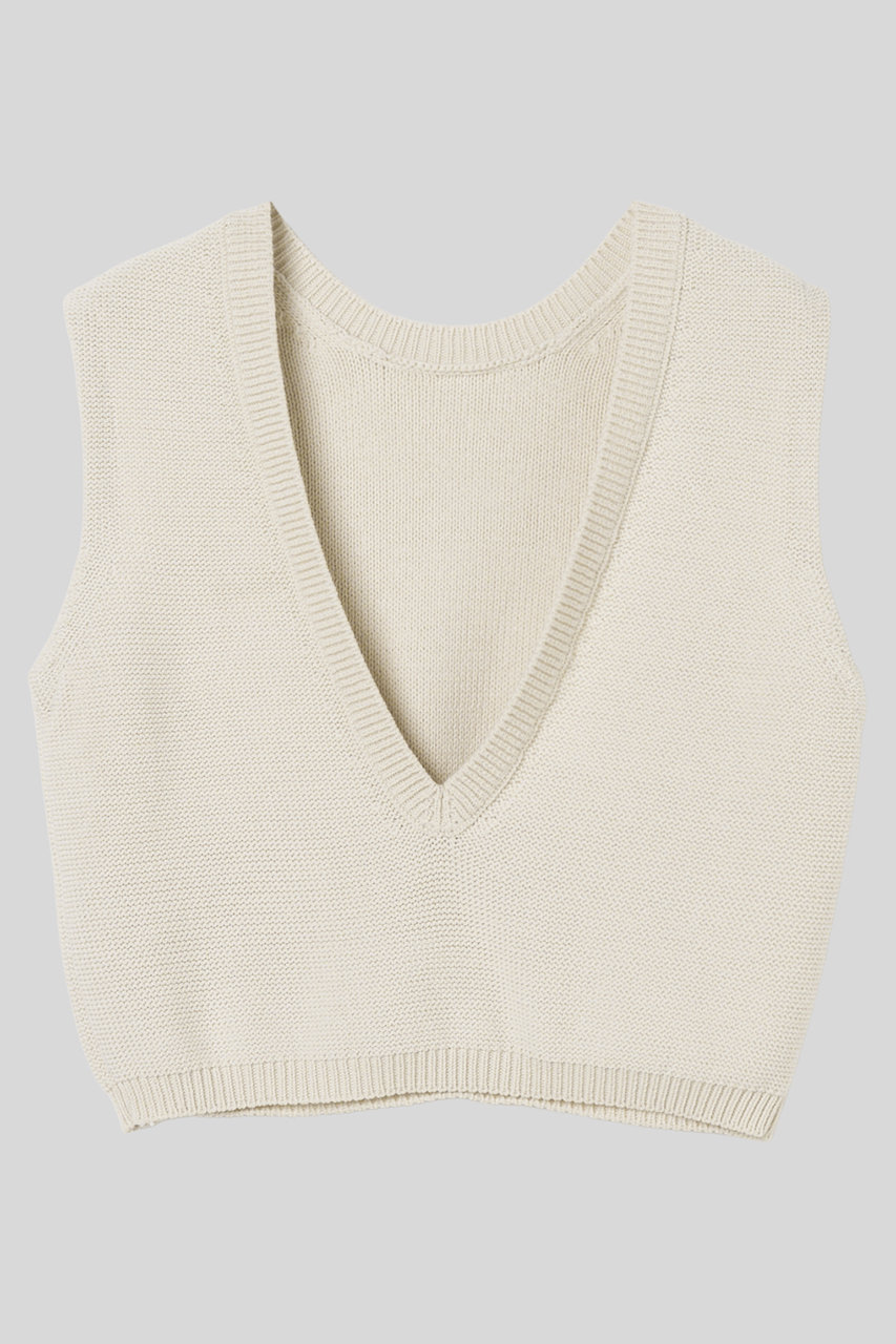 IIROT(イロット)｜cotton knit トップス/アイボリー の通販｜ELLESHOP