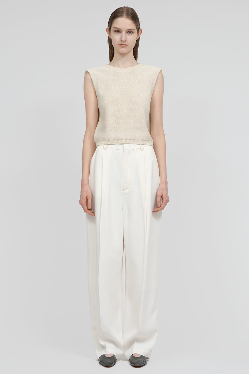 iirot   カットソー IIROT(イロット)｜cotton knit トップス/アイボリー の通販｜ELLESHOP