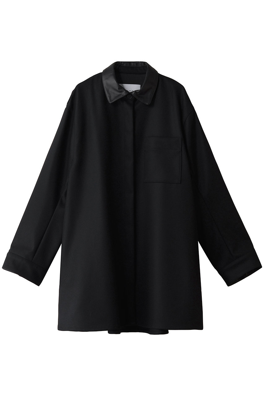 IIROT Light Wool ショートコート (ブラック, F) イロット ELLE SHOP