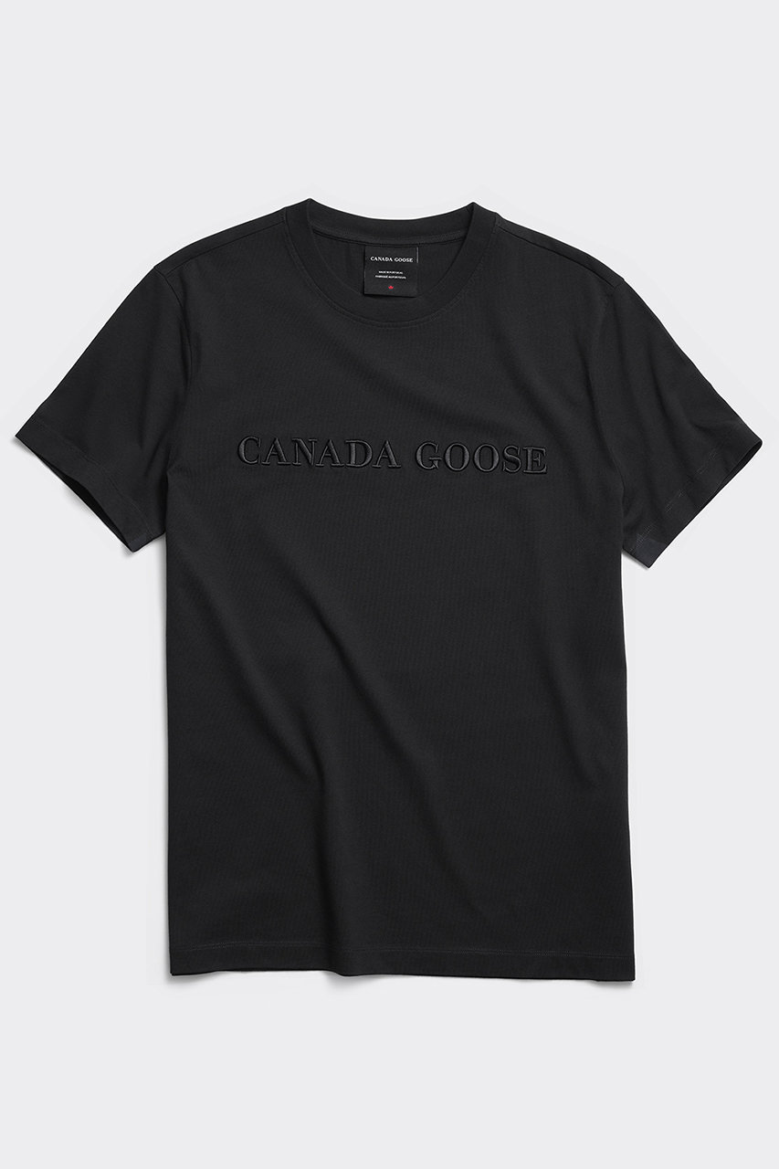 カナダグース/CANADA GOOSEの【MEN】1420M2 Emersen T-Shirt エマーソン Tシャツ(ブラック/1420M2)