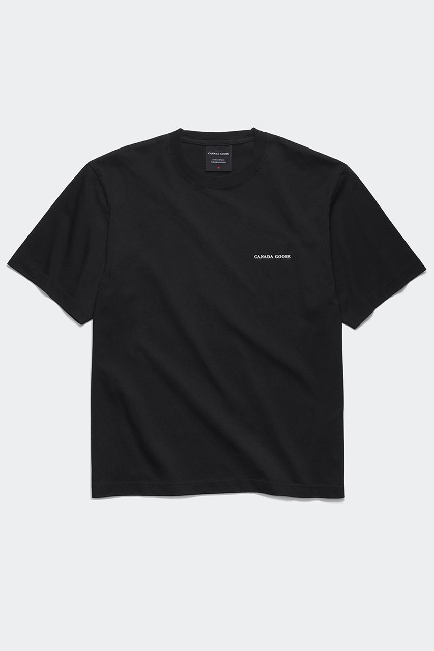 カナダグース/CANADA GOOSEの【MEN】1328M1 Novo T-shirt ノヴォ Tシャツ - グラフィック(ブラック/1328M1)