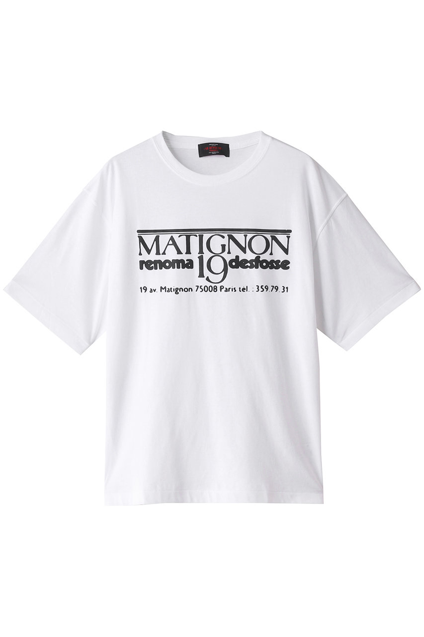 クチュール ド アダム/COUTURE D'ADAMの【COUTURE D’ADAM×renoma PARIS】“Matignon 19”Tシャツ(ホワイト/22AW-052)
