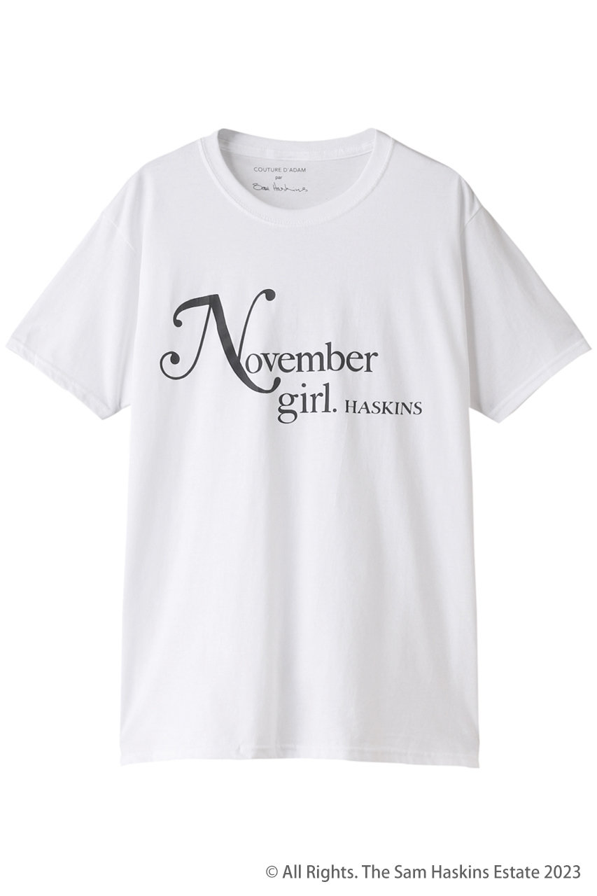 クチュール ド アダム/COUTURE D'ADAMのサム・ハスキンス コラボTシャツ(ホワイト(November girl)/23AW-081)