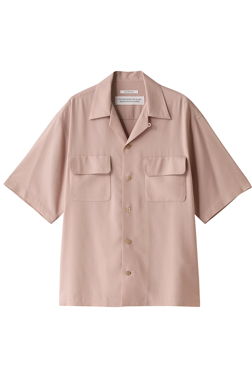 クチュール ド アダム/COUTURE D'ADAMのレーヨンボウリングシャツ(ピンク/24SS-050)