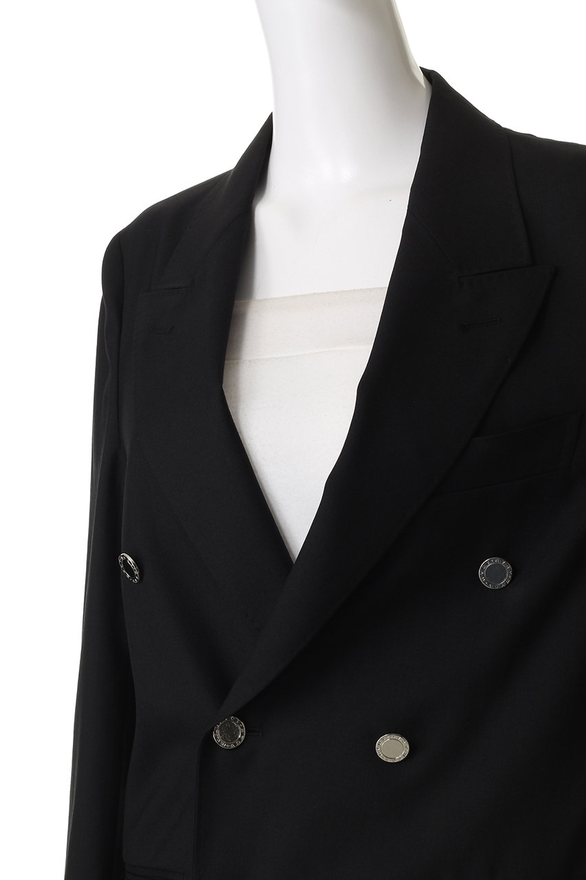 高級感✨クチュールドアダム 紺ブレ ブレザー ジャケット 黒 36 レディース COUTURE D'ADAM(クチュール ド アダム)｜【ELLE SHOP限定】ダブル