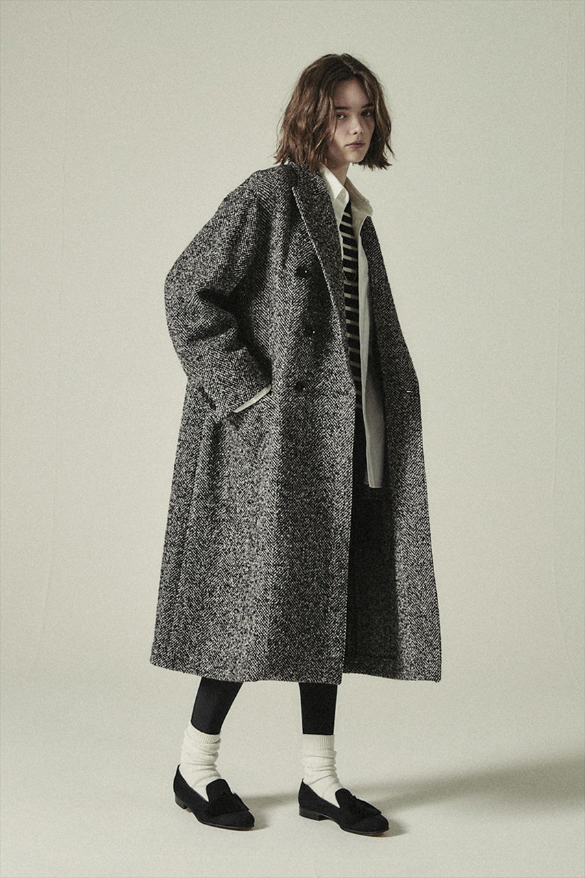 TOMORROWLAND　ダブル チェスターフィールドコート ネップ　モヘア調 item1193877ab9d111ef82260242ac