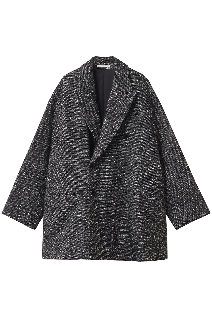 COUTURE D'ADAM ビッグネップイタリアツイードコテージコート (ブラック, 36) クチュール ド アダム ELLE SHOP COUTURE D'ADAM ビッグネップイタリアツイードコテージコート (ブラック, 36) クチュール ド アダム ELLE SHOP