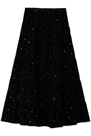 クチュール ド アダム/COUTURE D'ADAMのグリッターベルベットティアードスカート(110700/110702)