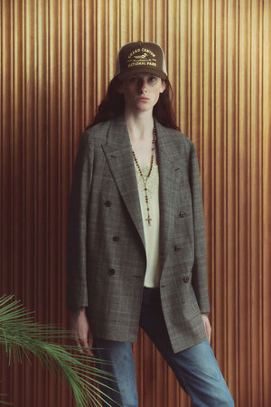 クチュール ド アダム/COUTURE D'ADAMのグレンチェックダブルジャケット(110800/110801)