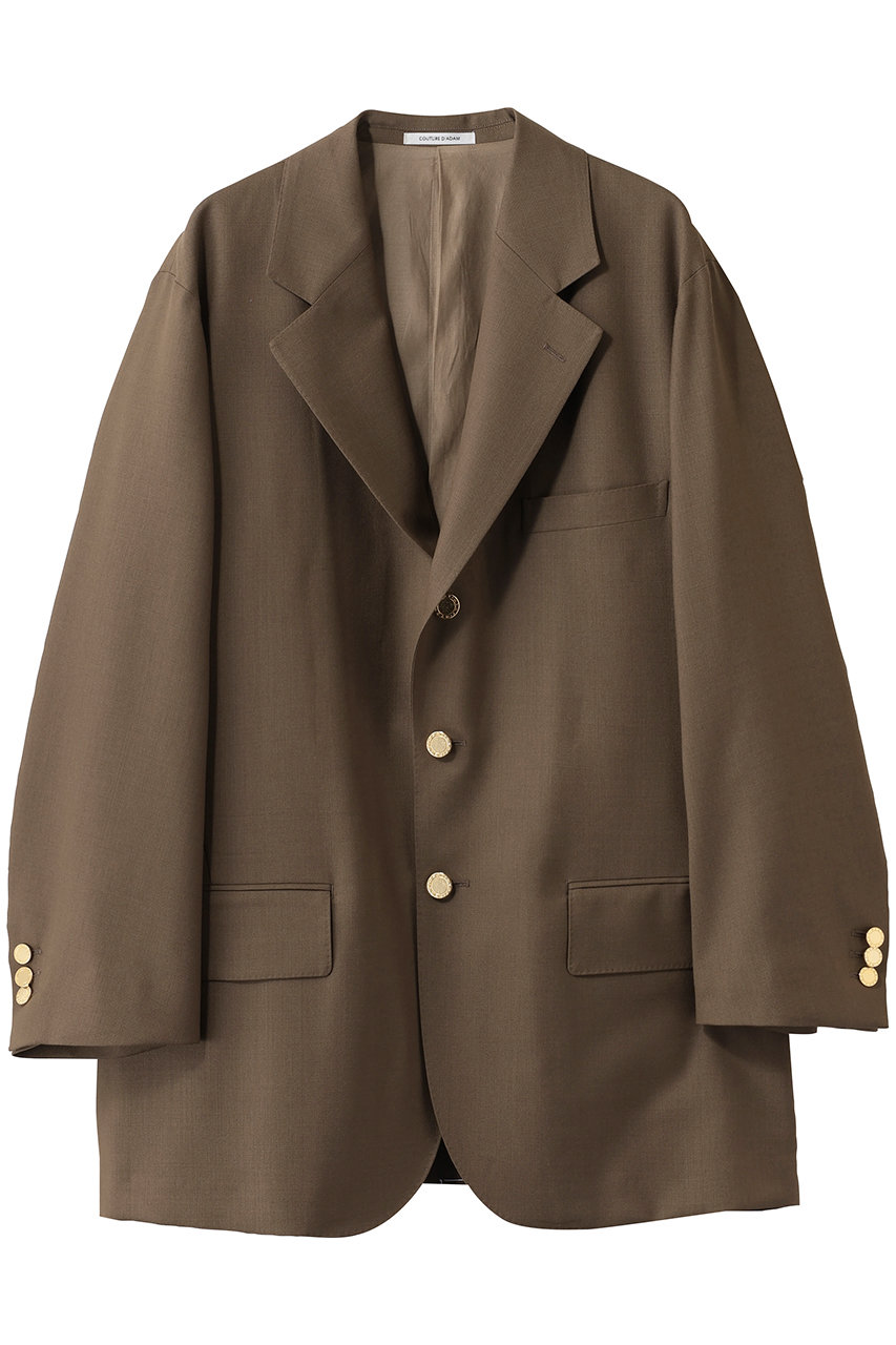 クチュール ド アダム/COUTURE D'ADAMのビッグブレザージャケット(モカブラウン/26SS-009)