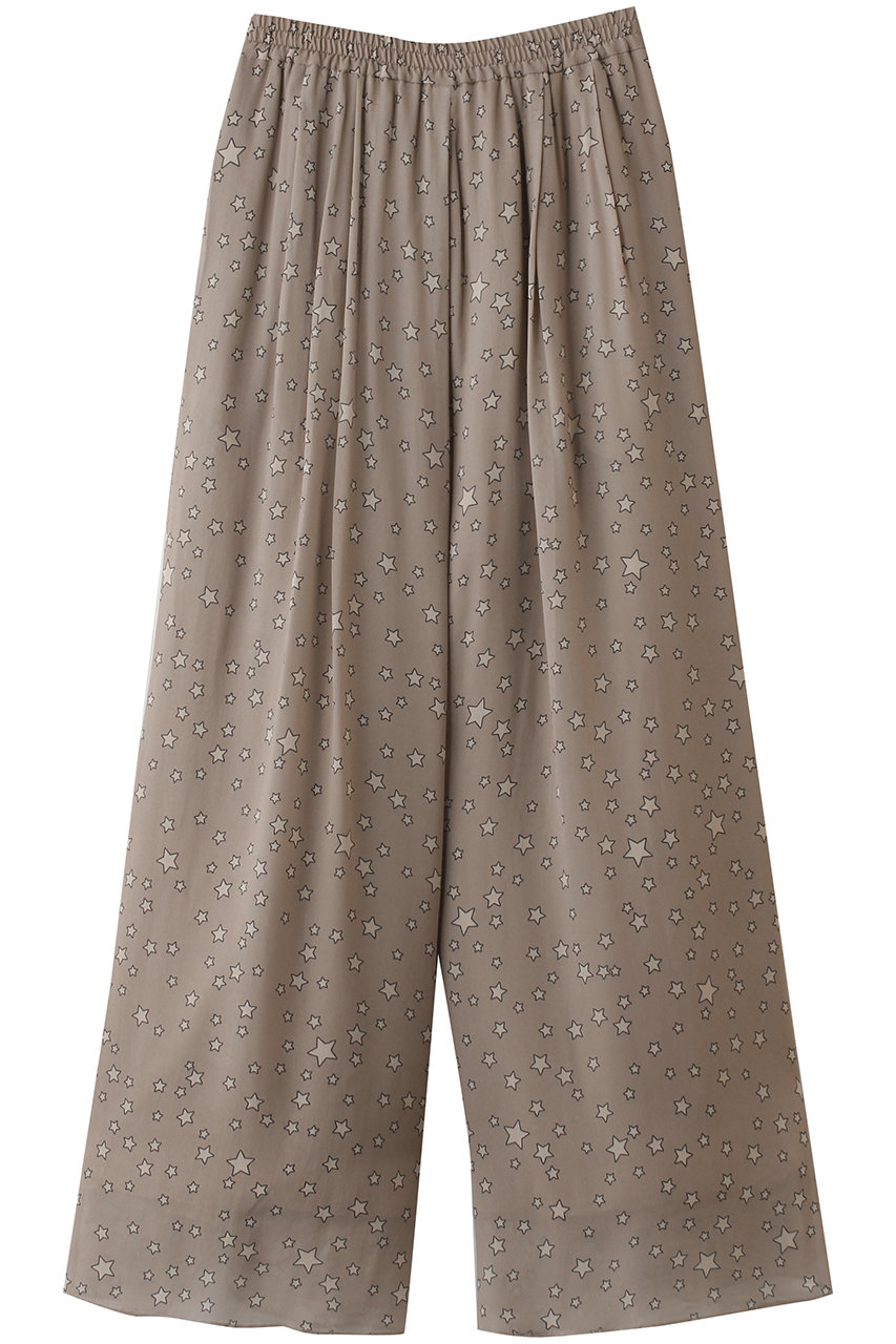 クチュール ド アダム/COUTURE D'ADAMのスターダストプリントワイドパンツ(ライトベージュ×エクリュ/26SS-043)