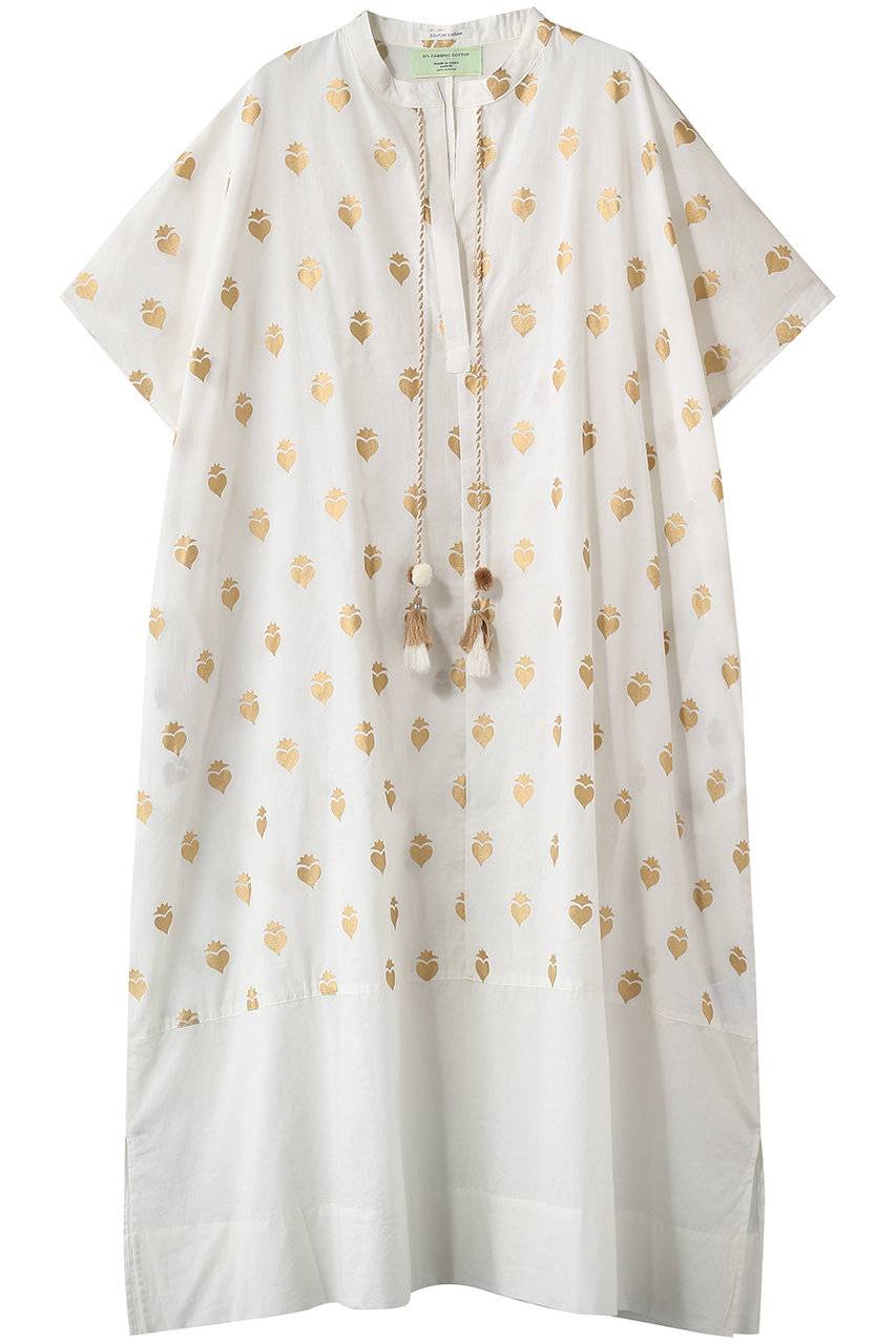 クチュール ド アダム/COUTURE D'ADAMのストロベリーハートサマードレス(ホワイト×ゴールド/26SS-276)