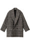 【予約販売】ミックス ツイード グレンチェックコテージコート クチュール ド アダム/COUTURE D’ADAM ブラック×ブラウン×ベージュ