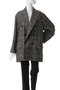 【予約販売】ミックス ツイード グレンチェックコテージコート クチュール ド アダム/COUTURE D’ADAM