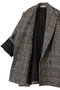 【予約販売】ミックス ツイード グレンチェックコテージコート クチュール ド アダム/COUTURE D’ADAM