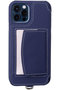 POCHE iPhoneケース(ストラップ別売) デミウルーボ/Demiurvo ディープブルー×ローズ 12/11/SE