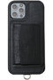 POCHE Croco iPhoneケース(ストラップ別売) デミュウ/DEMIU クロコ型ブラック