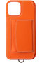 iPhone11 POCHE 背面収納スマホケース ストラップ別売 デミュウ/DEMIU オレンジ