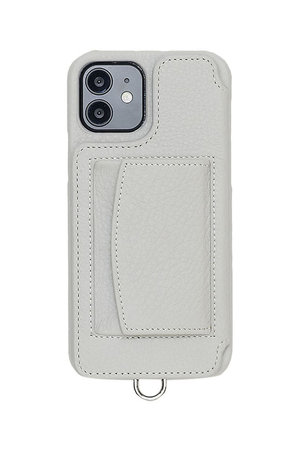 デミュウ/DEMIUのiPhone12 POCHE 背面収納スマホケース ストラップ別売(141000/141001)