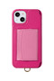 iPhone12 POCHE 背面収納スマホケース ストラップ別売 デミュウ/DEMIU マゼンタピンク×ピンク