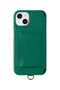 iPhone12 POCHE 背面収納スマホケース ストラップ別売 デミュウ/DEMIU グリーン