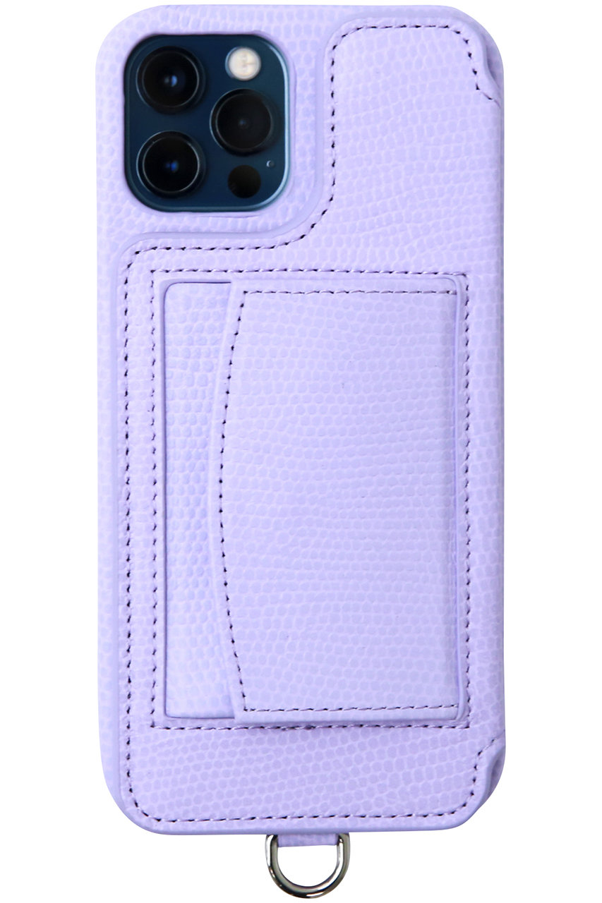 DEMIU iPhoneSE POCHE Lizard 背面収納スマホケース ストラップ別売 (ラベンダー, SE/8/7/6) デミュウ ELLE SHOP DEMIU iPhoneSE POCHE Lizard 背面収納スマホケース ストラップ別売 (ラベンダー, SE/8/7/6) デミュウ ELLE SHOP