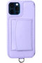 iPhone11 POCHE Lizard 背面収納スマホケース ストラップ別売 デミュウ/DEMIU ラベンダー