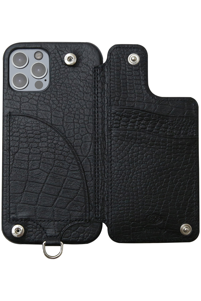 DEMIU(デミュウ)｜iPhoneSE POCHE Croco 背面収納スマホケース
