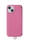 iPhone14 POCHE FLAT 背面収納スマホケース ストラップ別売 デミュウ/DEMIU ピンク