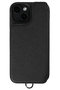 iPhone15 POCHE FLAT 背面収納スマホケース ストラップ別売 デミュウ/DEMIU ブラック