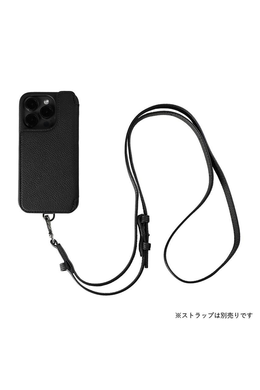 iPhone15 POCHE FLAT 背面収納スマホケース ストラップ別売