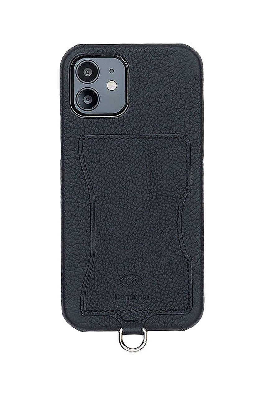 デミュウ/DEMIUのiPhone14 カスタムハードケース ストラップ別売(ブラック/HS-DE303D-CHC406)