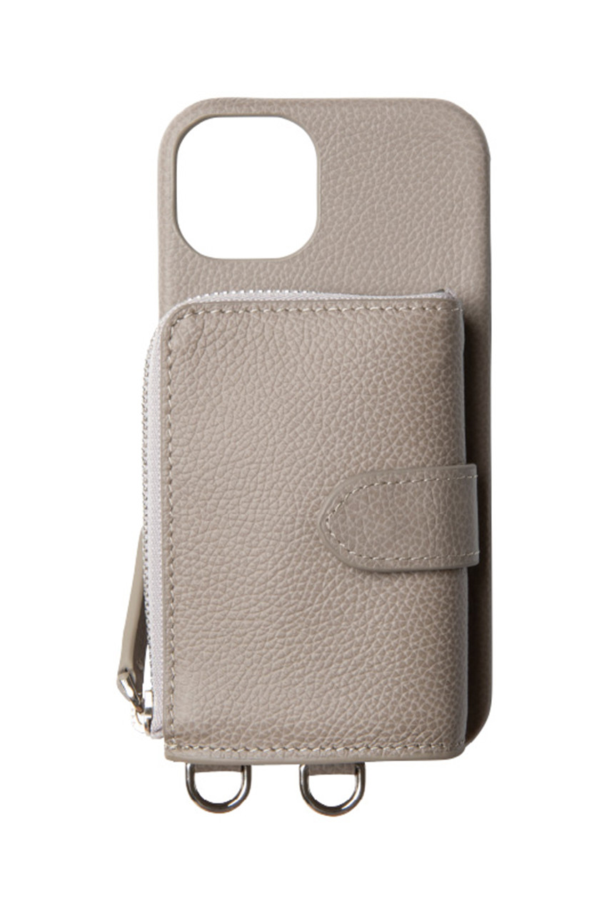 DEMIU iPhoneSE ROND & カスタムハードケース Dカン付 ストラップ別売 (チャコール, SE/8/7/6) デミュウ ELLE SHOP DEMIU iPhoneSE ROND & カスタムハードケース Dカン付 ストラップ別売 (チャコール, SE/8/7/6) デミュウ ELLE SHOP