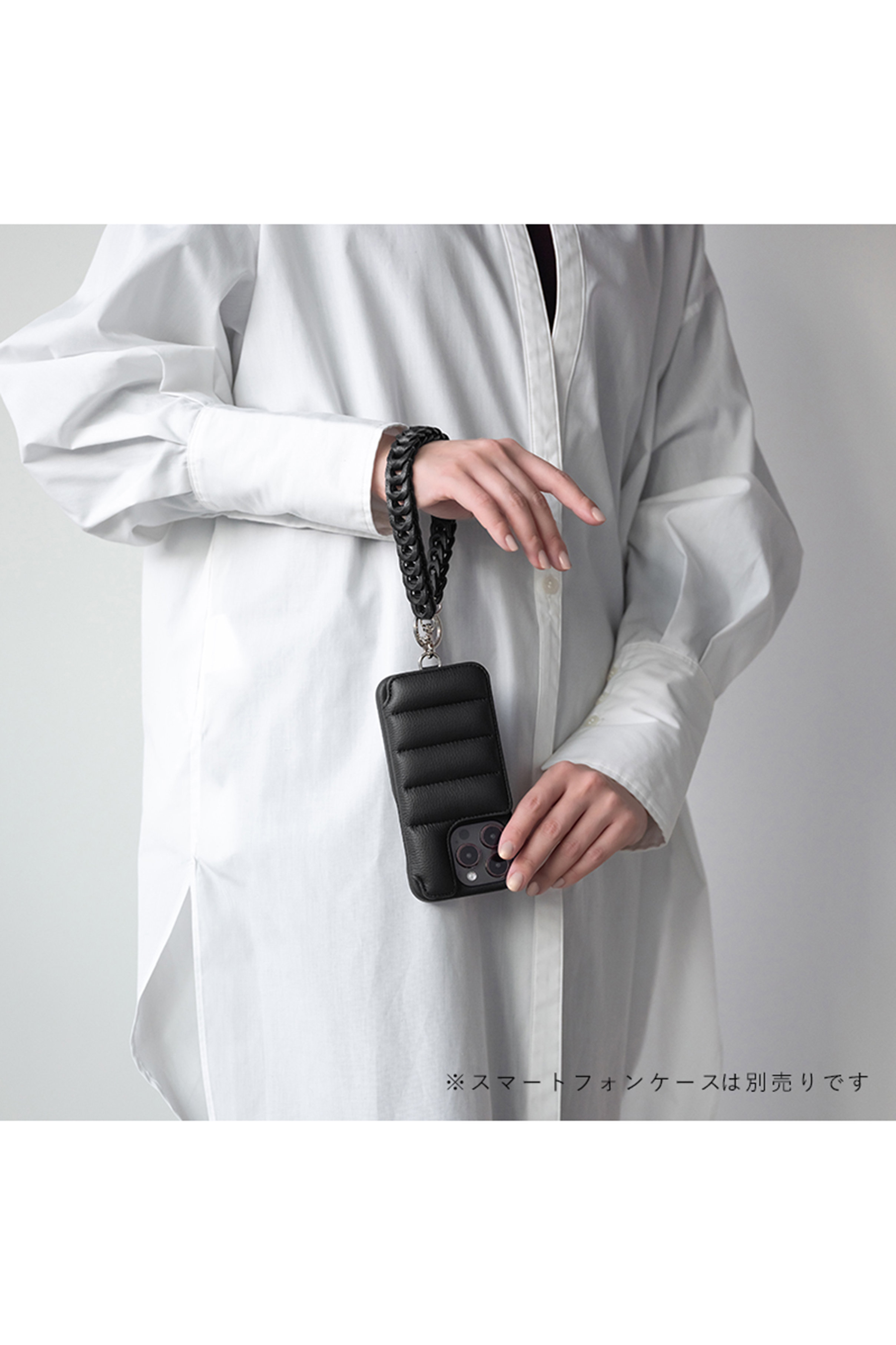 DEMIU(デミュウ)｜Hand STRAP Symbole/ブラック の通販｜ELLESHOP