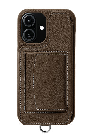 【新品未使用】デミュウDEMIU スマホケース ブラック マルチサイズ DEMIU(デミュウ)｜iPhone16 POCHE FLAT 背面収納スマホケース