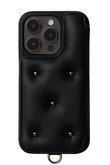 DEMIU(デミュウ)｜iPhone14 BALLON CINQ/ブラック×ブラックスタッズ の